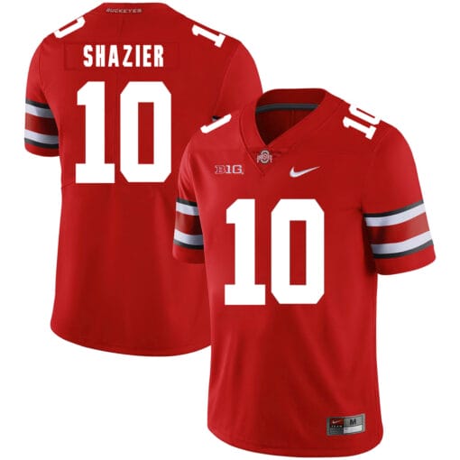 Ohio State Buckeyes #10 Ryan Shazier Football Jersey Red