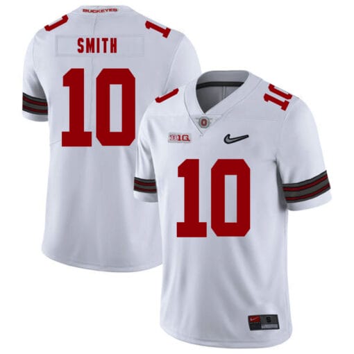 Ohio State Buckeyes #10 Troy Smith Football Jersey Diomand White