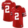 Ohio State Buckeyes #2 Marshon Lattimore Football Jersey Red