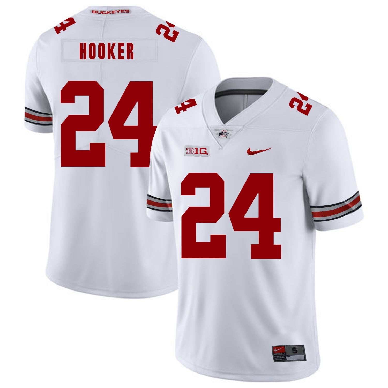 Ohio State Buckeyes #24 Malik Hooker Football Jersey White