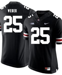 Ohio State Buckeyes #25 Mike Weber Football Jersey Black