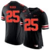 Ohio State Buckeyes #25 Mike Weber Football Jersey Black Shadow