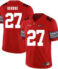Ohio State Buckeyes #27 Eddie George Football Jersey Diamond Red