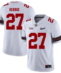 Ohio State Buckeyes #27 Eddie George Football Jersey Diamond White