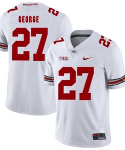 Ohio State Buckeyes #27 Eddie George Football Jersey White