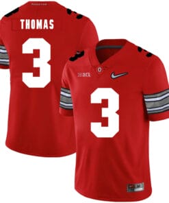 Ohio State Buckeyes #3 Michael Thomas Football Jersey Diamond Red