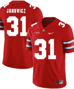 Ohio State Buckeyes #31 Vic Janowicz Football Jersey Red