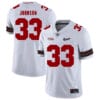 Ohio State Buckeyes #33 Pete Johnson Football Jersey Diamond White