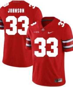 Ohio State Buckeyes #33 Pete Johnson Football Jersey Red