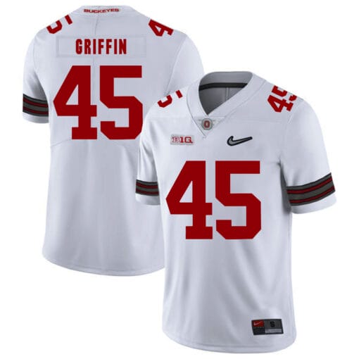 Ohio State Buckeyes #45 Archie Griffin Football Jersey Diamond White