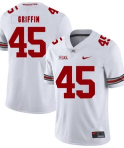 Ohio State Buckeyes #45 Archie Griffin Football Jersey White