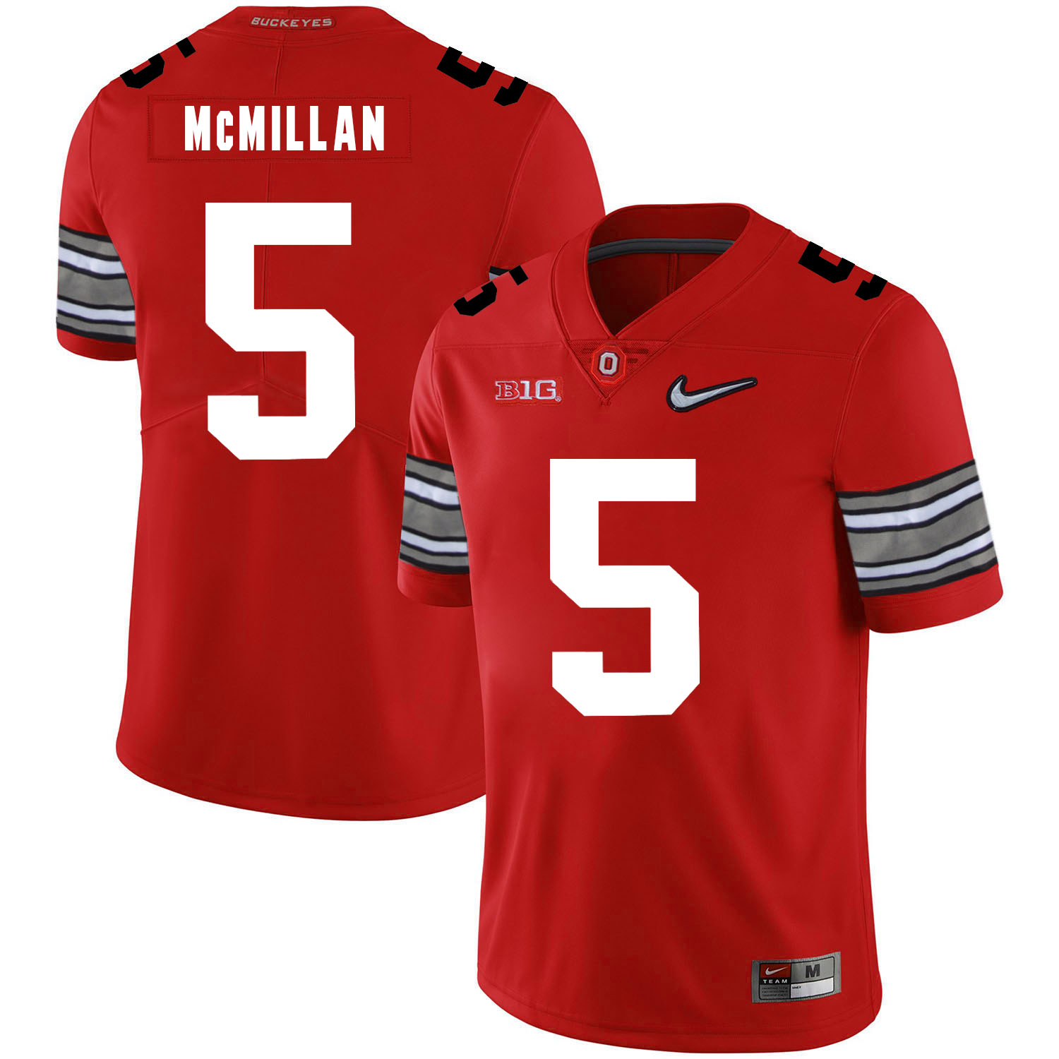 Ohio State Buckeyes #5 Raekwon McMillan Football Jersey Diamond Red