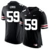 Ohio State Buckeyes #59 Tyquan Lewis Football Jersey Black
