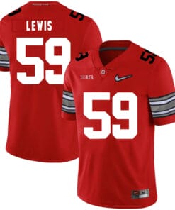 Ohio State Buckeyes #59 Tyquan Lewis Football Jersey Diomand Red