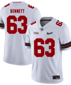 Ohio State Buckeyes #63 Michael Bennett IV Football Jersey Diamond White