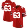 Ohio State Buckeyes #63 Michael Bennett IV Football Jersey Red