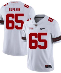 Ohio State Buckeyes #65 Pat Elflein Football Jersey Diamond White