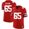 Ohio State Buckeyes #65 Pat Elflein Football Jersey Red