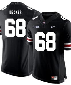 Ohio State Buckeyes #68 Taylor Decker Football Jersey Black
