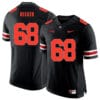Ohio State Buckeyes #68 Taylor Decker Football Jersey Black Shadow