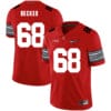 Ohio State Buckeyes #68 Taylor Decker Football Jersey Diamond Red