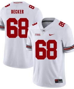 Ohio State Buckeyes #68 Taylor Decker Football Jersey White