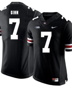 Ohio State Buckeyes #7 Ted Ginn Jr College Football Jersey Black