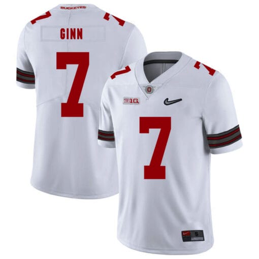Ohio State Buckeyes #7 Ted Ginn Jr College Football Jersey Diamond White