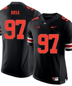 Ohio State Buckeyes #97 Joey Bosa Football Jersey Black Shadow