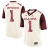 Oklahoma Sooners #1 Tony Jefferson Football Jersey Wood Pattern White