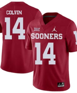 Oklahoma Sooners #14 Aaron Colvin Football Jersey Red