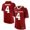 Oklahoma Sooners #4 Trey Sermon Football Jersey Chai Pattern Red
