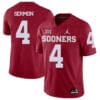 Oklahoma Sooners #4 Trey Sermon Football Jersey Red