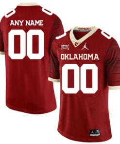 Oklahoma Football Jersey Custom Name and Number Red