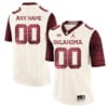 Custom Oklahoma Sooners Jersey Name and Number Football White