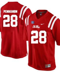 Ole Miss Rebels #28 D'Vaughn Pennamon College Football Jersey Red