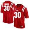 Ole Miss Rebels #30 A.J. Moore NCAA College Football Jersey Red