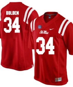 Ole Miss Rebels # 34 Brandon Bolden NCAA Football Jersey