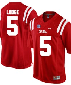Ole Miss Rebels #5 DaMarkus Lodge NCAA College Football Jersey Red