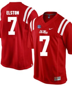 Ole Miss Rebels #7 Trae Elston NCAA College Football Jersey Red