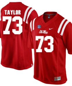 Ole Miss Rebels #73 Rod Taylor NCAA College Football Jersey Red