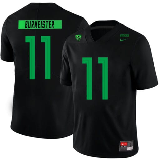 Oregon Ducks #11 Braxton Burmeister College Football Jersey Black