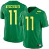 Oregon Ducks #11 Braxton Burmeister College Football Jersey Green