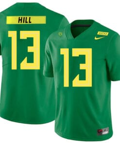 Oregon Ducks #13 Troy Hill NCAA College Football Jersey Green