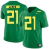 Oregon Ducks #21 LaMichael James NCAA College Football Jersey Green