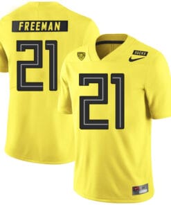 Oregon Ducks #21 Royce Freeman NCAA College Football Jersey Yellow