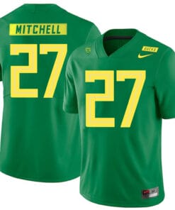 Oregon Ducks #27 Terrance Mitchell College Football Jersey Green