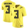 Oregon Ducks #3 Vernon Adams Jr NCAA College Football Jersey Yellow