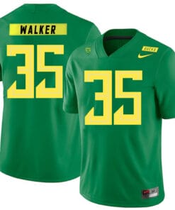 Oregon Ducks #35 Joe Walker College Football Jersey Green