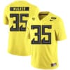 Oregon Ducks #35 Joe Walker College Football Jersey Yellow